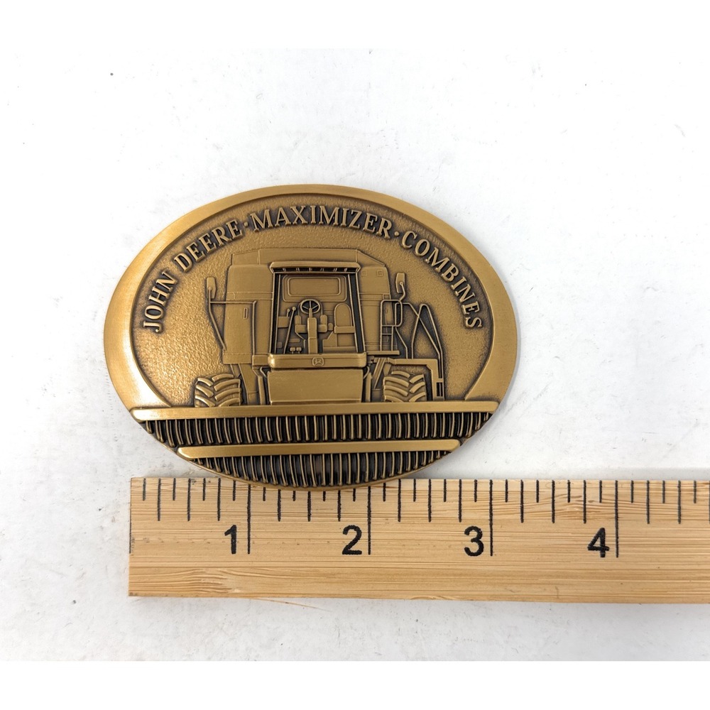 Vintage 1991 John Deere Maximizer Combines‎ Farming Tractors Belt Buckle